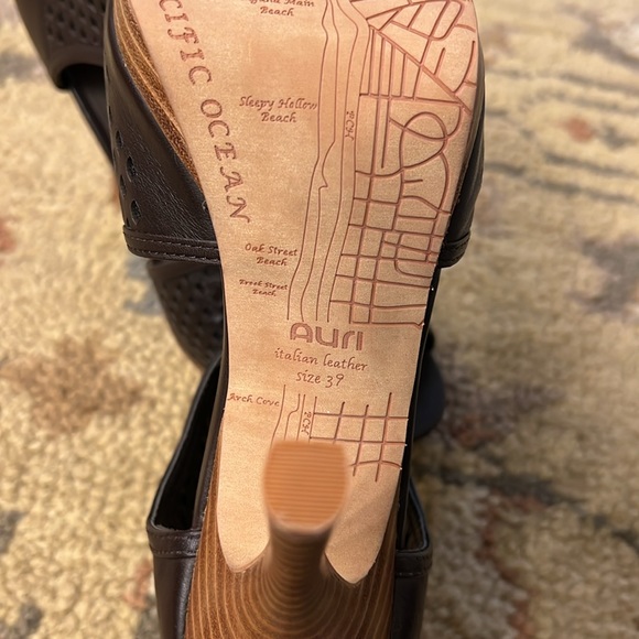 AURI Angie Platform Leather Sandals - Size 39 - US 9 - New in box - Picture 6 of 11